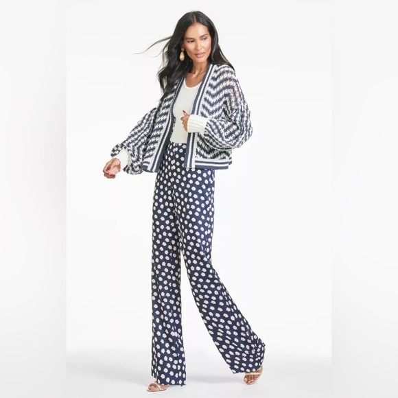 SACHIN + BABI Lana Pant In Navy And Pink Floral - Picture 9 of 10